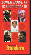 NFL Films Pittsburgh Steelers Super Bowl IX Highlights VINTAGE VHS Cassette   - £11.86 GBP