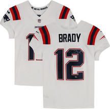 Tom Brady Autographed Patriots Nike Elite Color Rush White Jersey Fanatics - £2,316.23 GBP