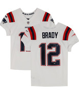 Tom Brady Autographed Patriots Nike Elite Color Rush White Jersey Fanatics - £2,322.39 GBP