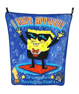 Vintage Nickelodeon SpongeBob SquarePants Movie Fleece Throw Blanket Rar... - $48.35