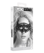 Shots Ouch Black &amp; White Lace Eye Mask Empress Black - $202.80 MXN