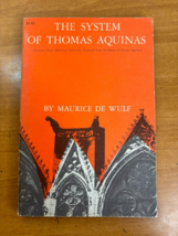 1959 Medieval Philosophy Book The System of Thomas Aquinas by de Wulf  Paperback - £15.69 GBP