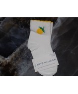 Janie and Jack Lemon Print Scalloped Top Socks Size 18-24 Month&#39;s Girl&#39;s... - €5,49 EUR