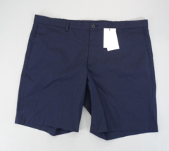New Theory Men&#39;s Zaine SW 9&quot; Inseam Striped Chino Shorts Blue Size 40 - £22.37 GBP