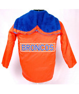 Denver Broncos Winter Coat-Orange-Boys 14-NFL-Chest/Back Patch-Zip Hood-... - £73.51 GBP
