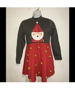 NEW Mighty Fine Santa Pom Pom Long Sleeve Ugly Sweatshirt Dress Size XL - $30.88 CAD