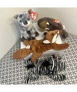 Lot of 4 Ty Beanie Baby PE Pellets Sly, Frisco, Ziggy, Jolly 1996, 1995,... - $362.30 MXN