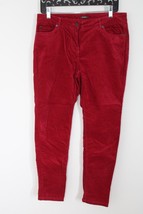 J McLaughlin 10 Pink Cotton Stretch Velvet Slim Leg Watson Jeans Pants - £28.52 GBP