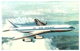 Air France Boeing 707 Intercontinental in the Clouds Airplane Postcard - £7.88 GBP