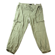 Banana Republic Tencel Cargo Jogger Pants Women&#39;s Size Large Army Green - £17.62 GBP