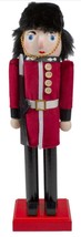 Wooden Christmas Nutcracker, 14&quot;, Red &amp; Black Royal Guard Soldier With Rifle, Nl - £27.39 GBP