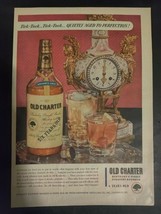 Old Charter Bourbon Ad 1951 Whiskey Bernheim Clock Vintage Magazine Print - $185.15 MXN