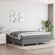 Bed Frame without Mattress Dark Gray King Fabric (US Only) - $5,489.28 MXN