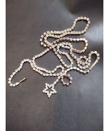 Single Strand Swarovski Crystal Necklace with Star Pendant - £38.10 GBP