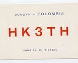 QSL Card HK3TH Bogota Columbia 1959 - $9.90