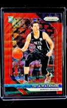 2018-19 Panini Prizm Red Wave #146 Yuta Watanabe RC Rookie Brooklyn Nets... - $11.89