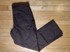 Duluth Trading Fire Hose Cargo Pants Men&#39;s 33x32 Brown Canvas Standard Fit - $29.99