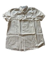 Ben Sherman Mens Shirt Size Large Short Sleeve Button Up Preppy White - $19.07 CAD