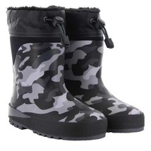 Western Chief Niños &#39; Neopreno Botas, Negro Camuflaje Nuevos sin Caja - $16.94