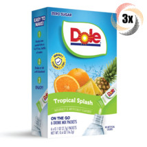 3x Packs Dole Tropical Splash Drink Mix | 6 Packets Each | Sugar Free | .6oz - £8.93 GBP