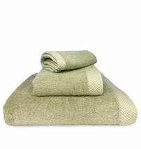 BedVoyage Rayon From Bamboo 3-piece Luxury Towel-Lite Green T4101790 - £28.48 GBP