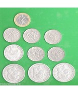 10 x francs 10 2 5 1 franc 89 48 1949 1947 60 61 73 75 franchi francesi ... - $15.60