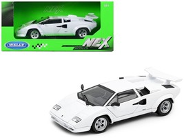 1985 Lamborghini Countach LP 5000 1/24 Scale Diecast Model White - WINDO... - $34.64