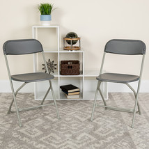 Grey Plastic Folding Chair LE-L-3-GREY-GG - £30.86 GBP
