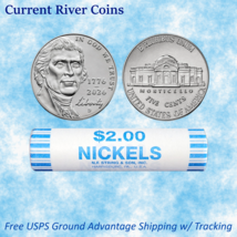 2026-D Semiquincentenial 1776~2026 Nickels 1  BU OBW ROLL  - $23.72