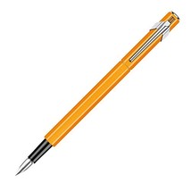 Caran d'Ache 849 0841-030 Fountain Pen, F, Fine Point, Fluorescent Orange, Dual  - $53.60