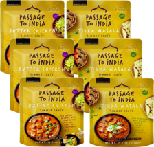 Passage To India Tikka Masala &amp; Butter Chicken Simmer Sauce, Variety 6-Pack - £38.88 GBP