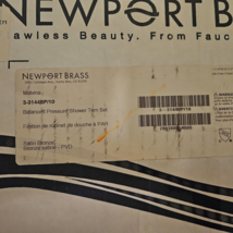 Newport Brass Malvina Balanced Pressure Shower Trim Set : 3-3144BP/10 - £743.14 GBP