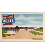 Don Frantz Motel State Ferry Dock St Ignace,Michigan Linen Postcard Post... - £13.15 GBP