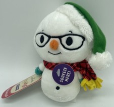 Hallmark Itty Bittys Snowman Wearing Glasses with Sound - 3 Cool Phrases... - $10.39