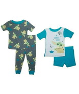 Star Wars Baby Yoda 4-Piece Cotton Pajama Set - Whimsical Toddler Sleepwear - £16.95 GBP