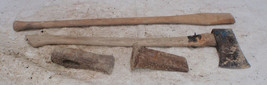 Lot Of Axe, Handle, Bit &amp; Wedge - $38.00