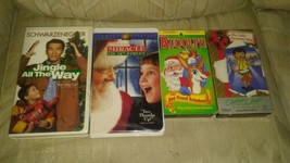 Lot Of 4 Christmas VHS Movies Tapes Little Drummer Boy Jingle All The Way... - £14.23 GBP