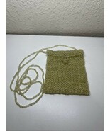 Vintage Opalescent Champagne Hand Beaded Crossbody Evening Purse - $44.90 CAD