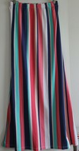 NWT Tommy Hilfiger Long Skirt XL Striped Cotton Maxi Multi Patriot Blue New - £55.94 GBP