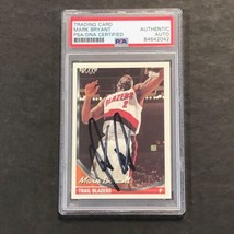 1993-94 Topps Basketball #189 Mark Bryant Signed Card AUTO PSA/DNA Slabbed Rocke - £39.95 GBP