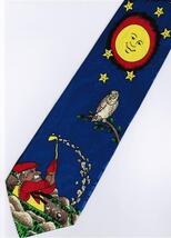 Fishing Owl Bird Sun Necktie - $19.99