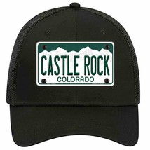 Castle Rock Colorado Novelty Black Mesh License Plate Hat - $28.99