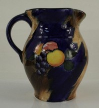 Vintage English China H &amp; K Tunstall AUTUMN FRUIT Hand Painted Milk Pitcher 5.5&quot; - £35.32 GBP