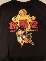 Vintage Dragon Ball Z Anime Goku Ripple Junction Large T Shirt Tee Black - £11.69 GBP