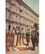 Swiss Guard Taking Annual Oath to Holy Father Vatican Vtg Postcard World... - £4.65 GBP