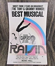 VTG 80&#39;s Virginia Capers in Raisin Musical at Dallas Music Hall Card Poster H... - £18.23 GBP