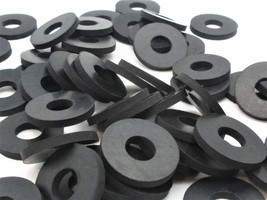 7/16&quot; ID x 1&quot; OD x 1/8&quot; Thick Premium Rubber Flat Washers Various Packag... - $10.18+