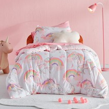 SLEEP ZONE Kids Twin Bedding Comforter Set - Super Cute &amp; Soft Kids Bedding 5 Pi - £75.11 GBP