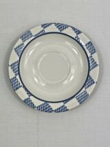 Pfaltzgraff Hopscotch - Saucers Dish Plate Blue White 6” - NO FRUIT - $4.95