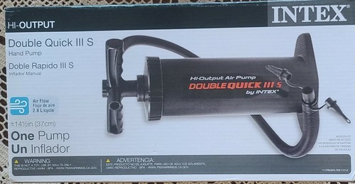 Intex ~ Double Quick III S Hand Pump ~ 14.5" ~ Black ~ Hi Output ~ Air Pump Item image 7